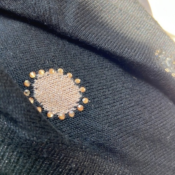 Charter club like new black rhinestone embellishd sweater - Picture 7 of 8